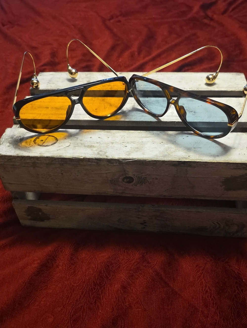 Pair Of Retro Aviator Sunglasses